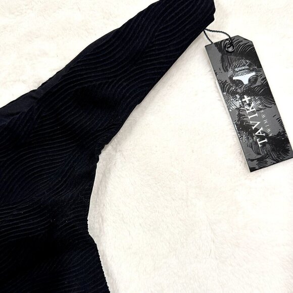 NWT Tavik Ali Mini Swim Bottom Textured Amalfi in Black - Large - Picture 4 of 10